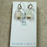 Square Moonstone Earrings