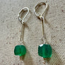 Emerald Chalcedony Earrings