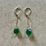 Emerald Chalcedony Earrings