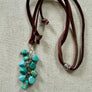 Turquoise & Leather Necklace
