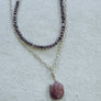 Triple Ruby Necklace