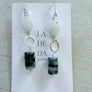 Moonstone & Jade Earrings
