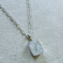 Rough Cut Moonstone Necklace