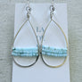 Carribean Blue Opal Earrings