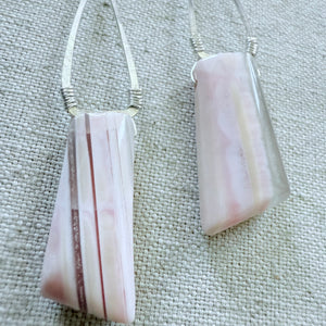 Pink Peruvian Opal Earrings