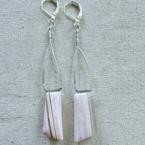 Pink Peruvian Opal Earrings