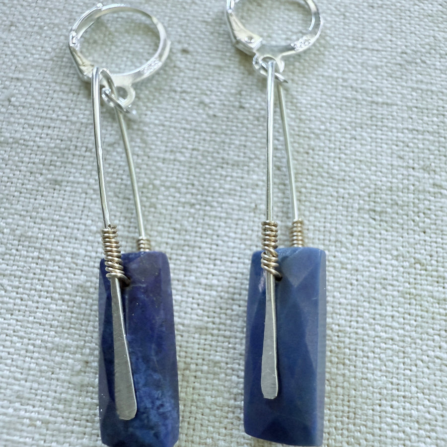 Modern Lapis Earrings