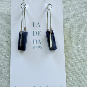 Modern Lapis Earrings