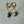 Golden Green Turquoise Earrings