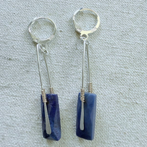 Modern Lapis Earrings