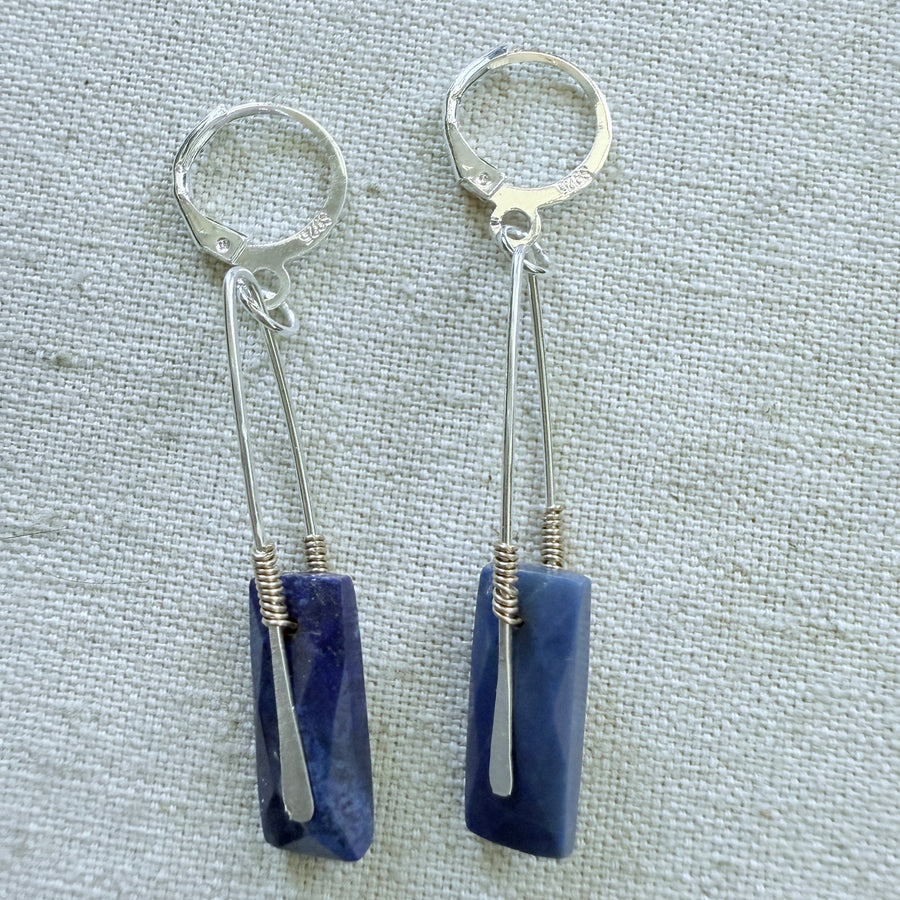 Modern Lapis Earrings