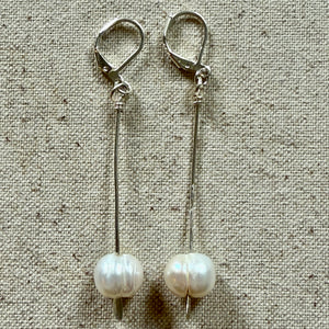 Modern Pearl Earrings