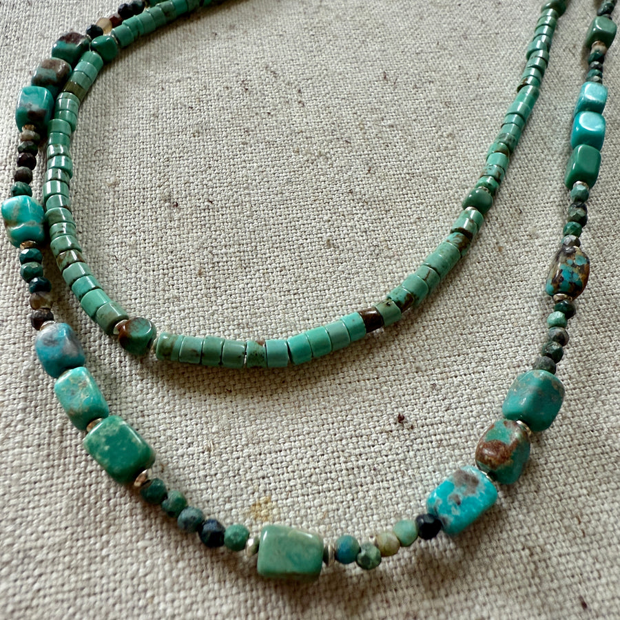 Blue & Green Turquoise Necklace