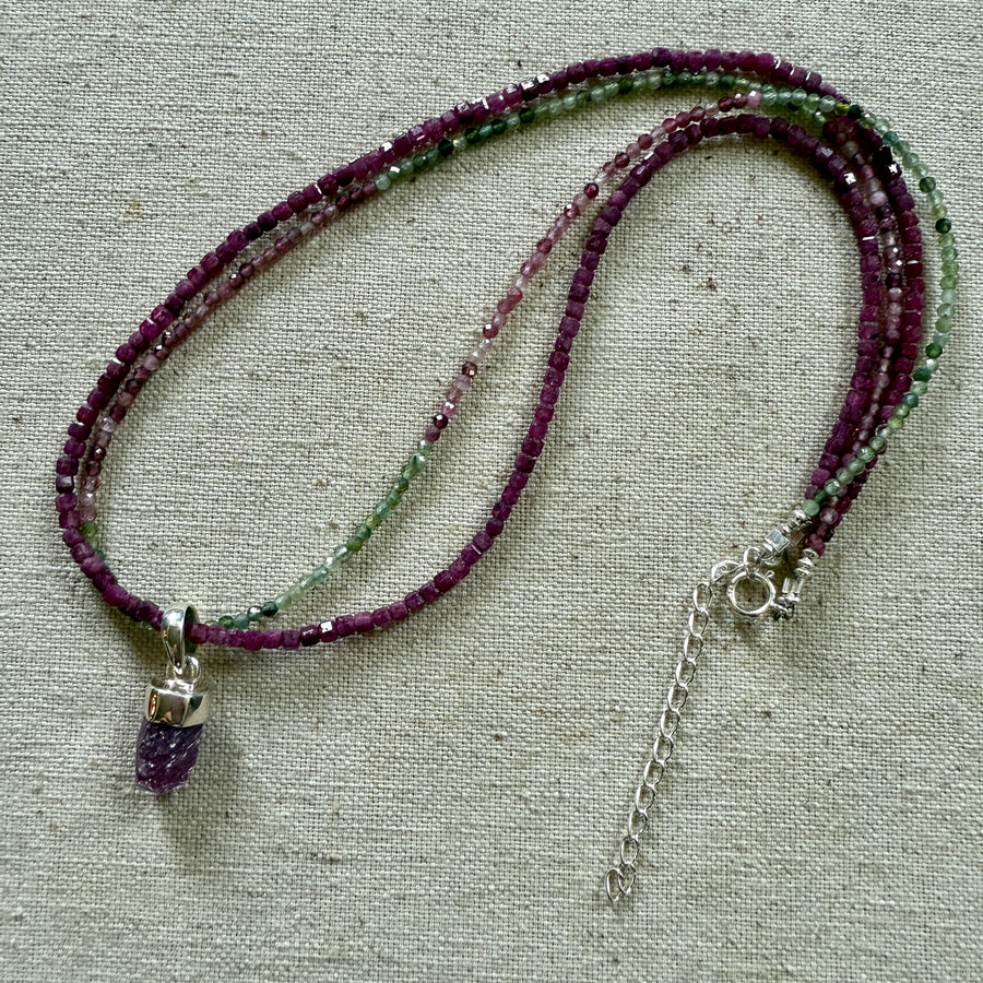Ruby & Tourmaline Necklace