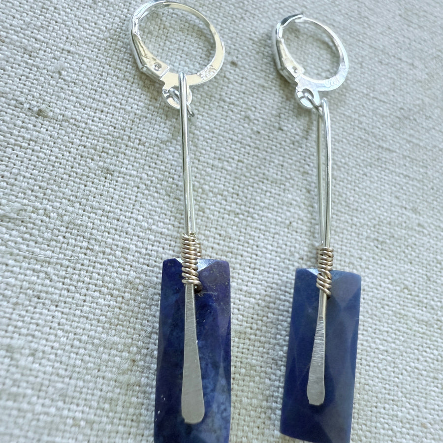 Modern Lapis Earrings