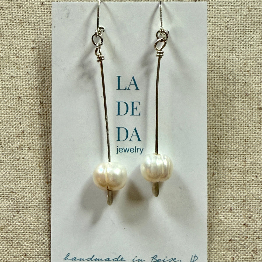 Modern Pearl Earrings