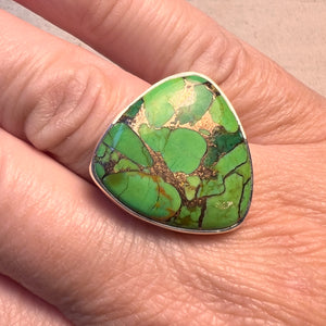 Green Copper Turquoise RIng