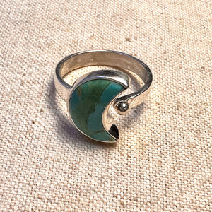 Half Moon Ring- Turquoise