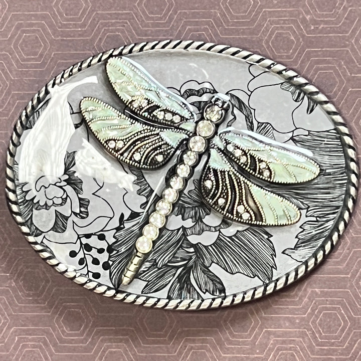 Silver Dragonfly Buckle