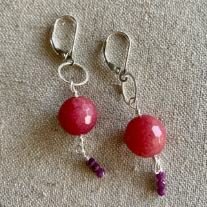 Pink Bauble Earrings