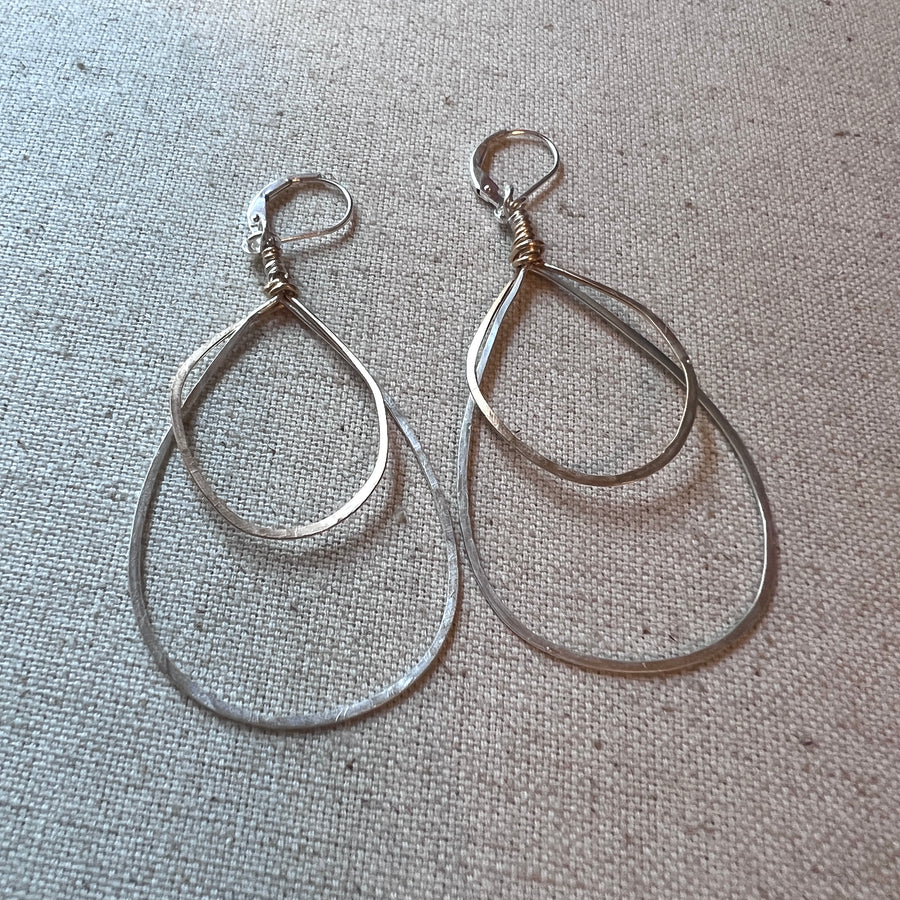 Silver & Gold Hoops