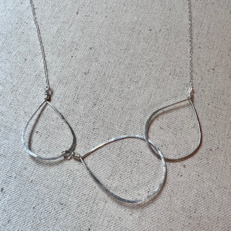 Organic Three Rings Necklace