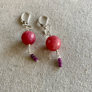 Pink Bauble Earrings