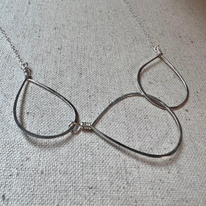 Organic Three Rings Necklace