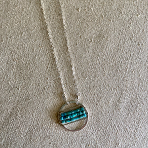 Turquoise Stripes Necklace