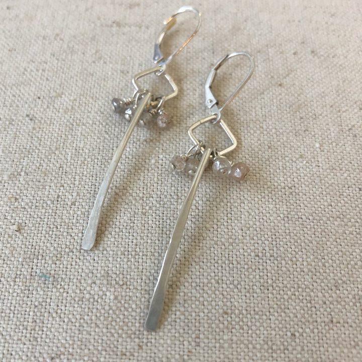 Silver Sliver Earrings