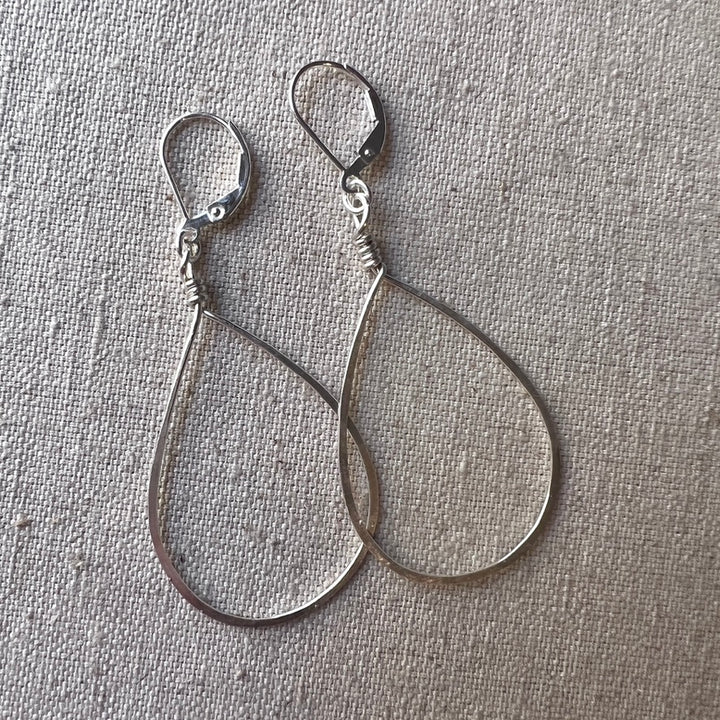 Simple Silver Hoops