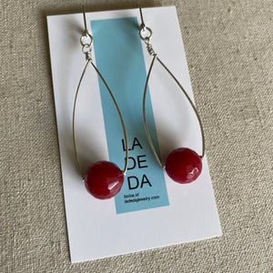 Ruby Red  Earrings