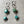 Turquoise Squared Earrings