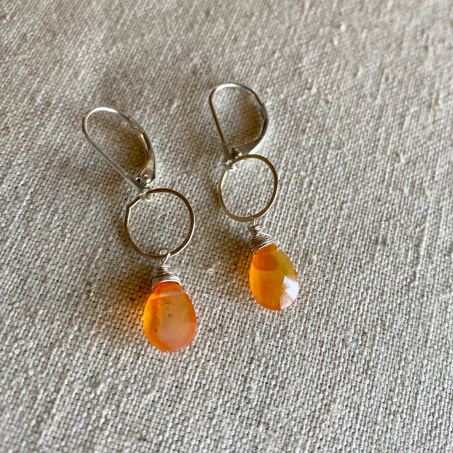 Dainty Carnelian Earrings