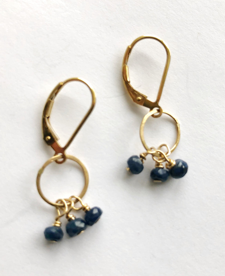 Sapphire Dangle Earrings