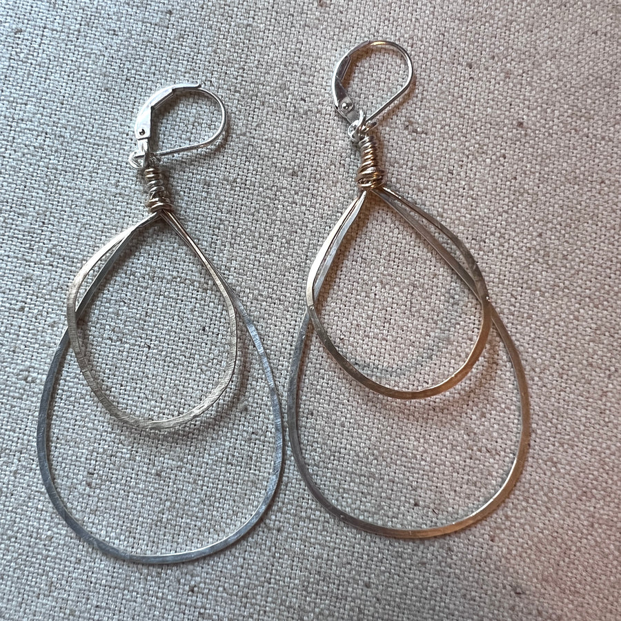 Silver & Gold Hoops
