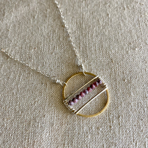 Dash of Ruby Necklace
