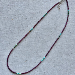 Garnet & Turquoise Necklace