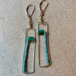 Mod Turquoise Earrings