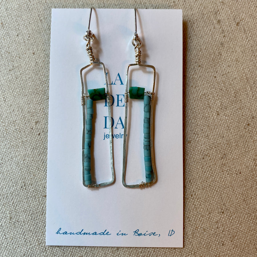 Mod Turquoise Earrings