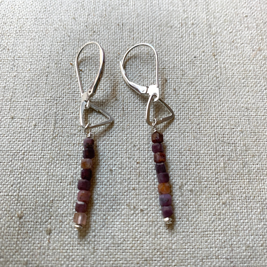 Ruby Stick Earrings