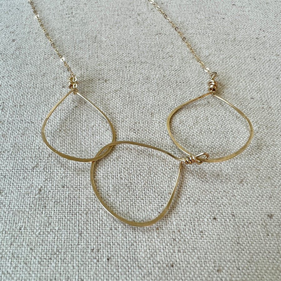 Organic Necklace in Gold