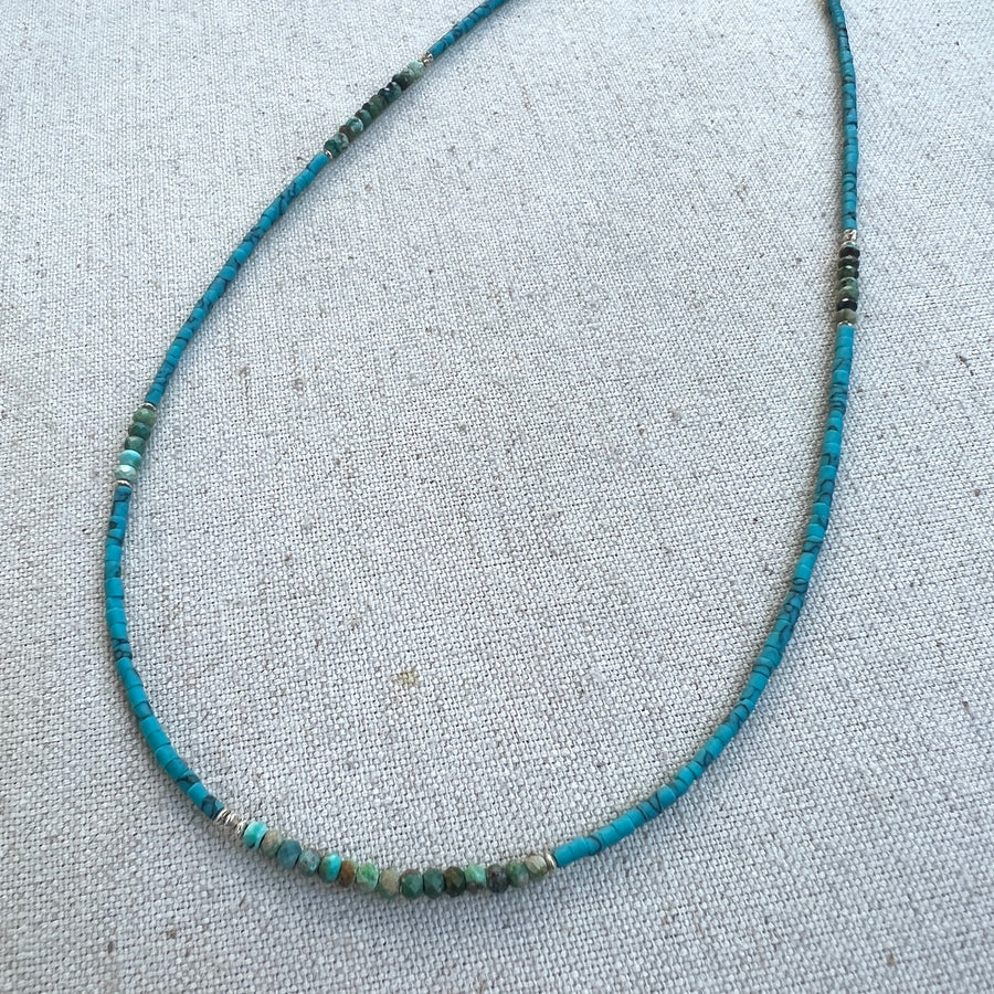 Bright Blue Turquoise Necklace