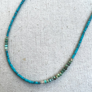 Bright Blue Turquoise Necklace