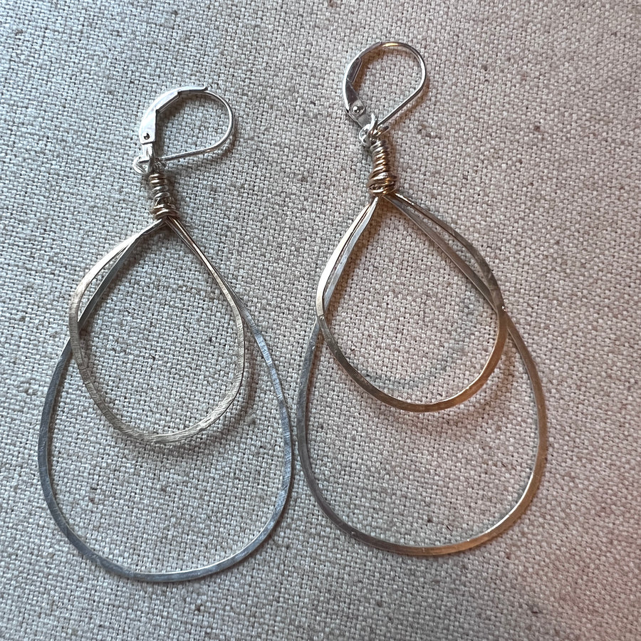 Gold & Silver Hoops