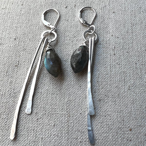 Funky Labradorite Earrings