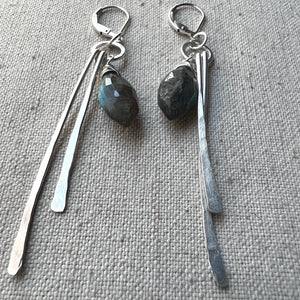 Funky Labradorite Earrings