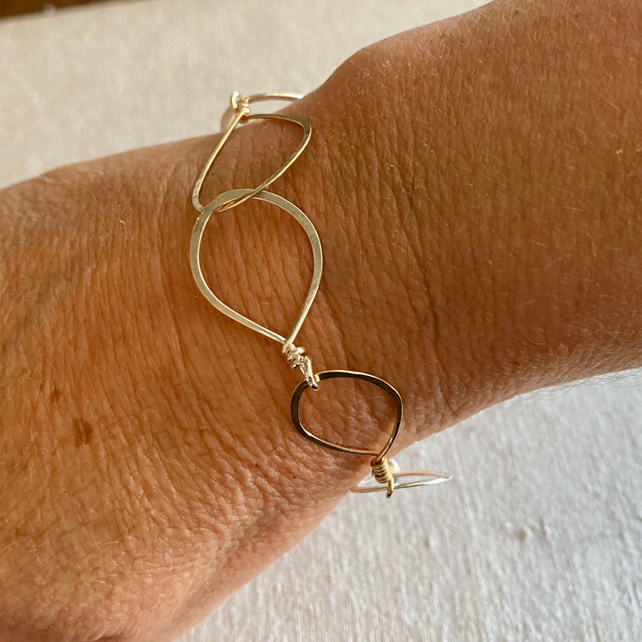 Gold & Silver Linked Bracelet