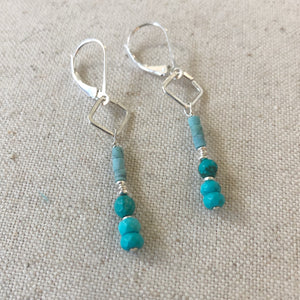 Shades of Turquoise Earrings