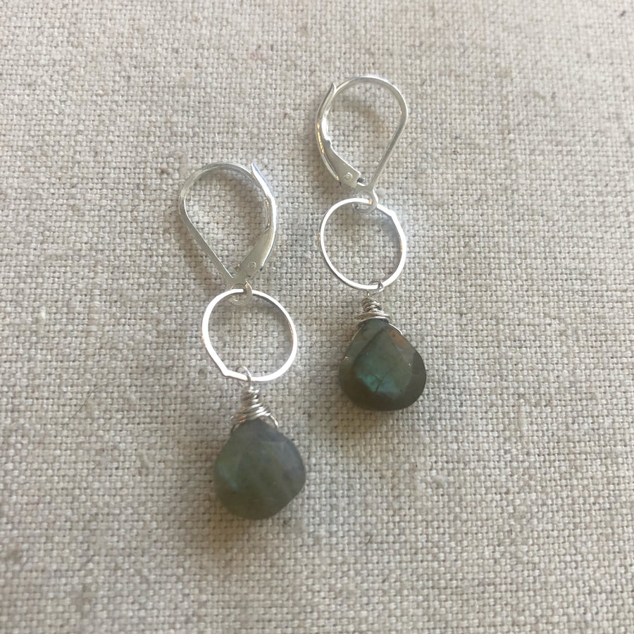 Labradorite Briolette Earrings